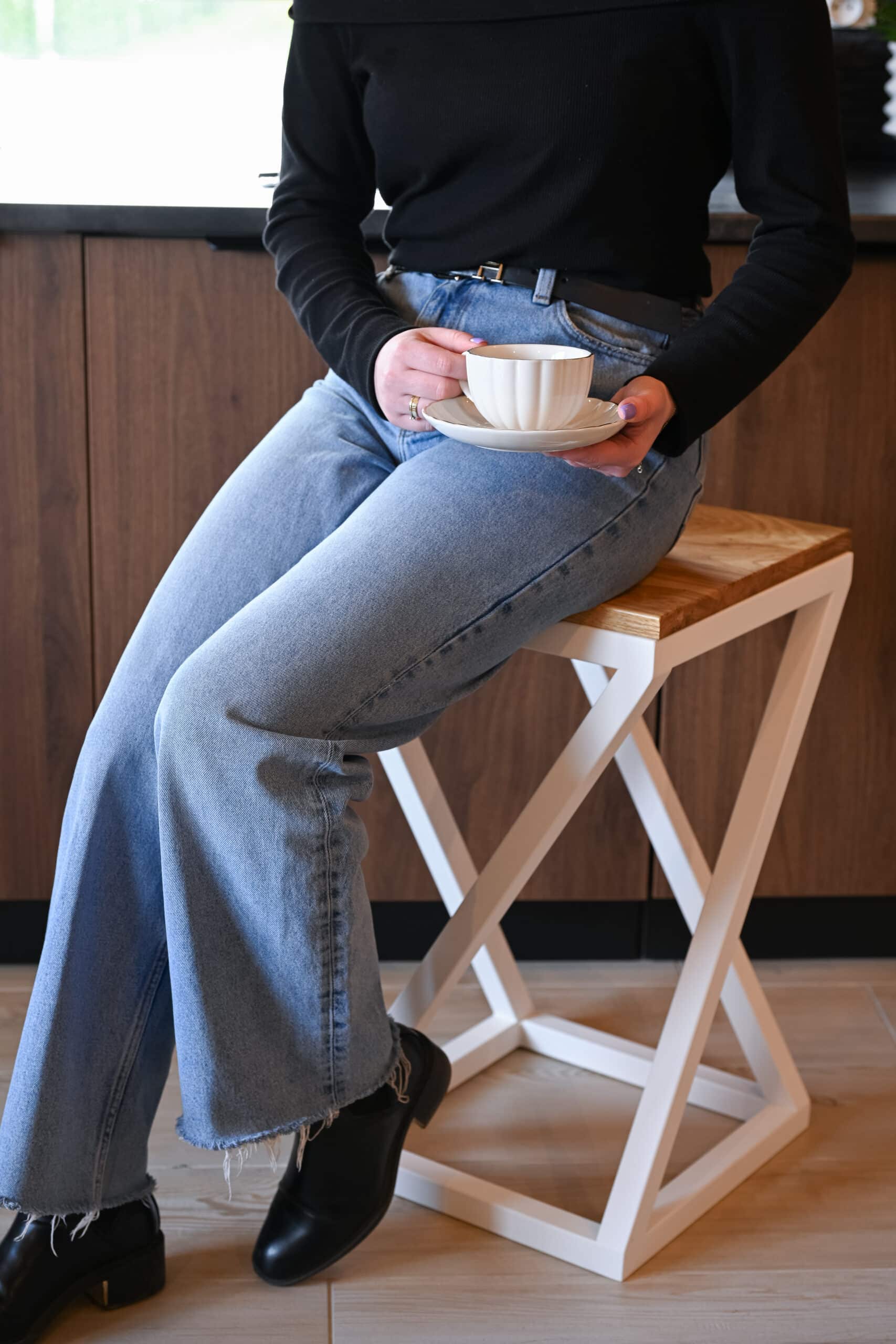 Taboret Twist | Kaszmirowy