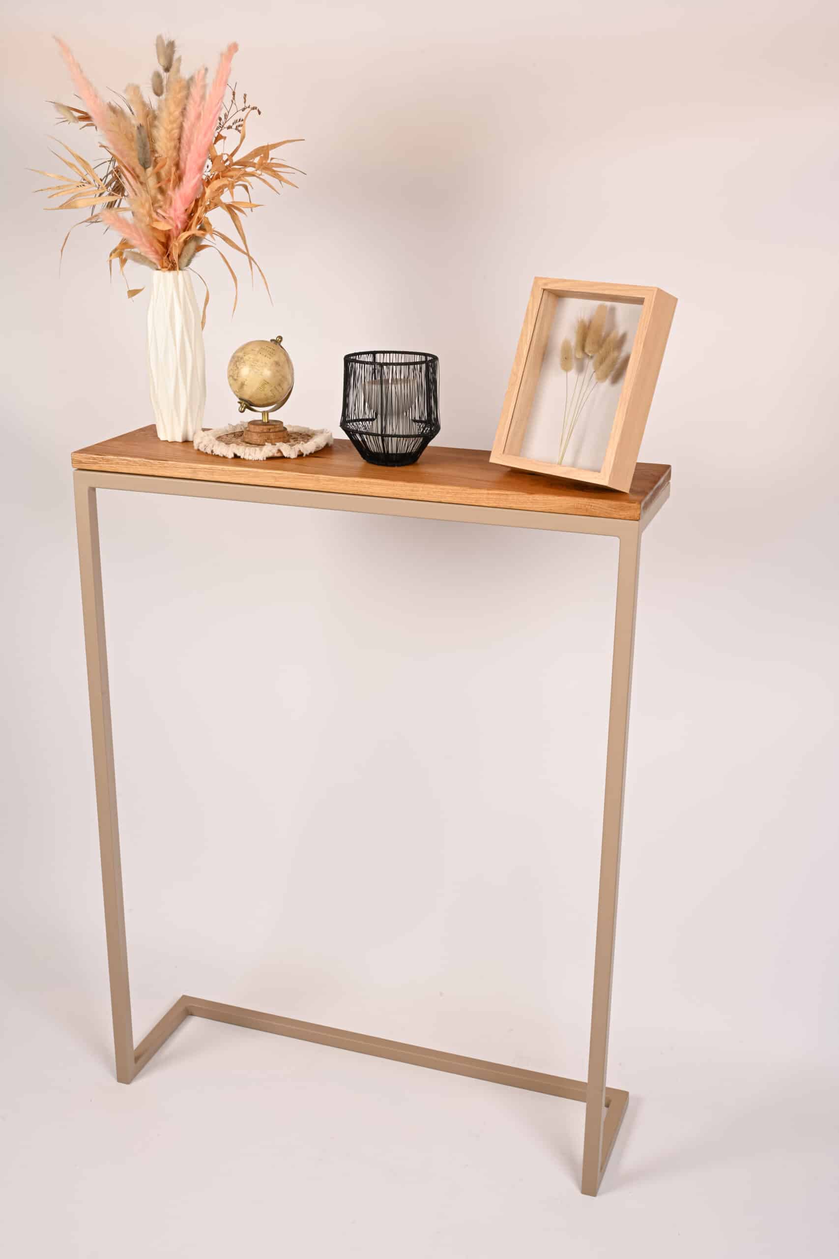 Konsola Verto Wood | Szary beż