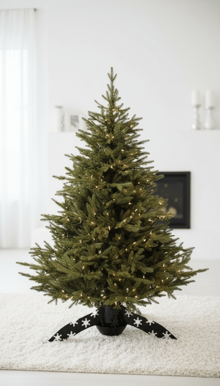 Stojak choinkowy Snow | Głęboka czerń