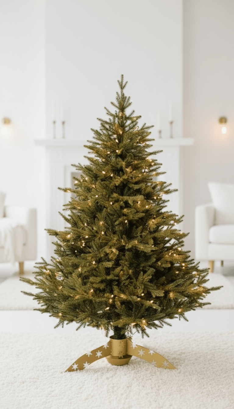 Stojak choinkowy Snow | Perłowe złoto