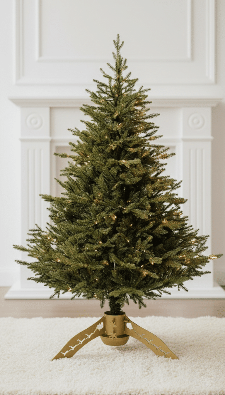 Stojak choinkowy Reindeer | Perłowe złoto